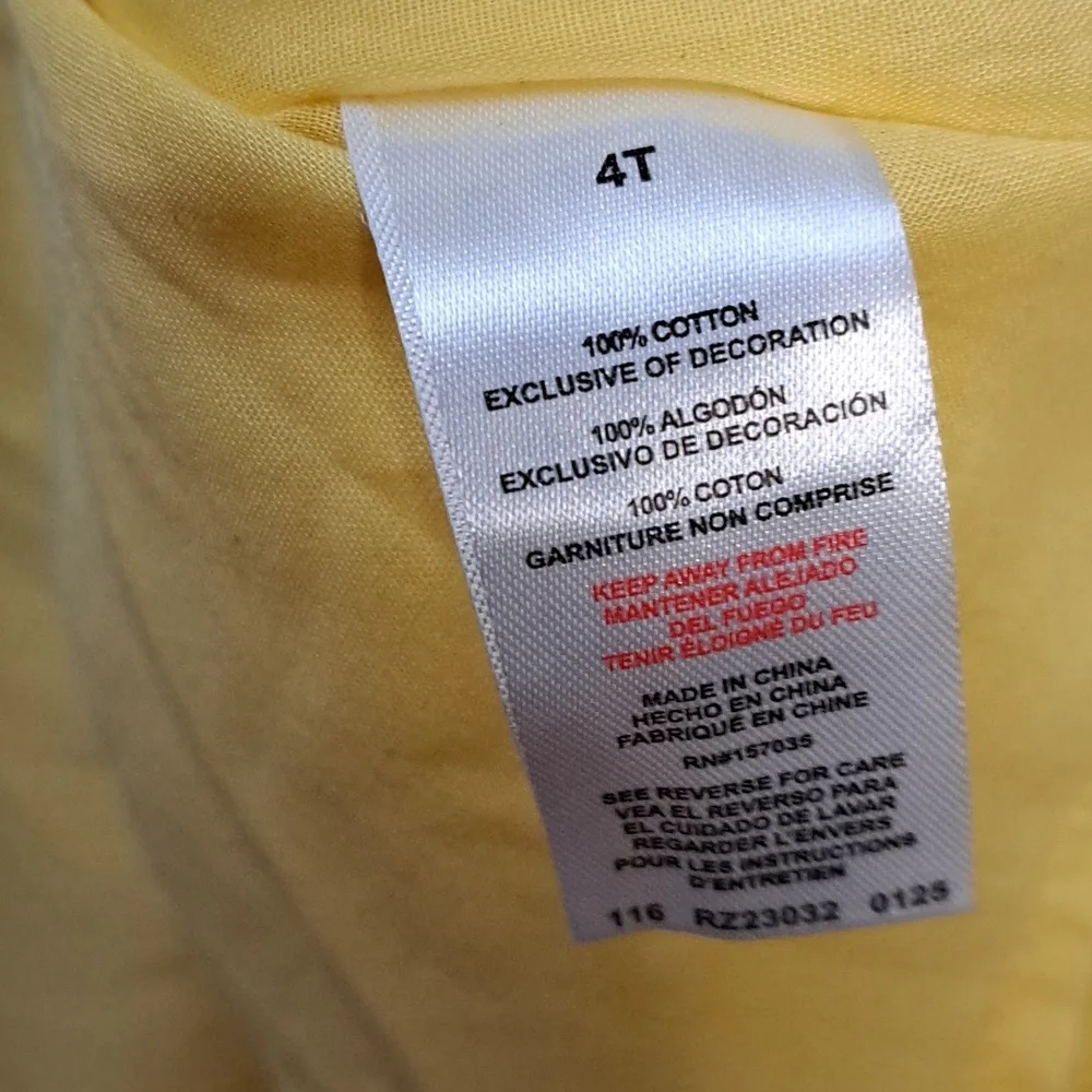 Rachel Zoe Boho Light Yellow Crochet Textured Dress Size 4T - Picture 7 of 8